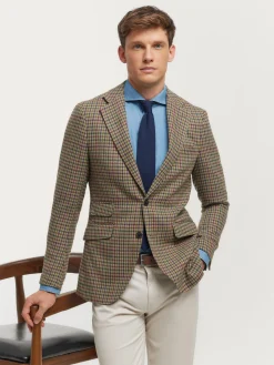 AMERICANA CUADRO HARRIS VERDE