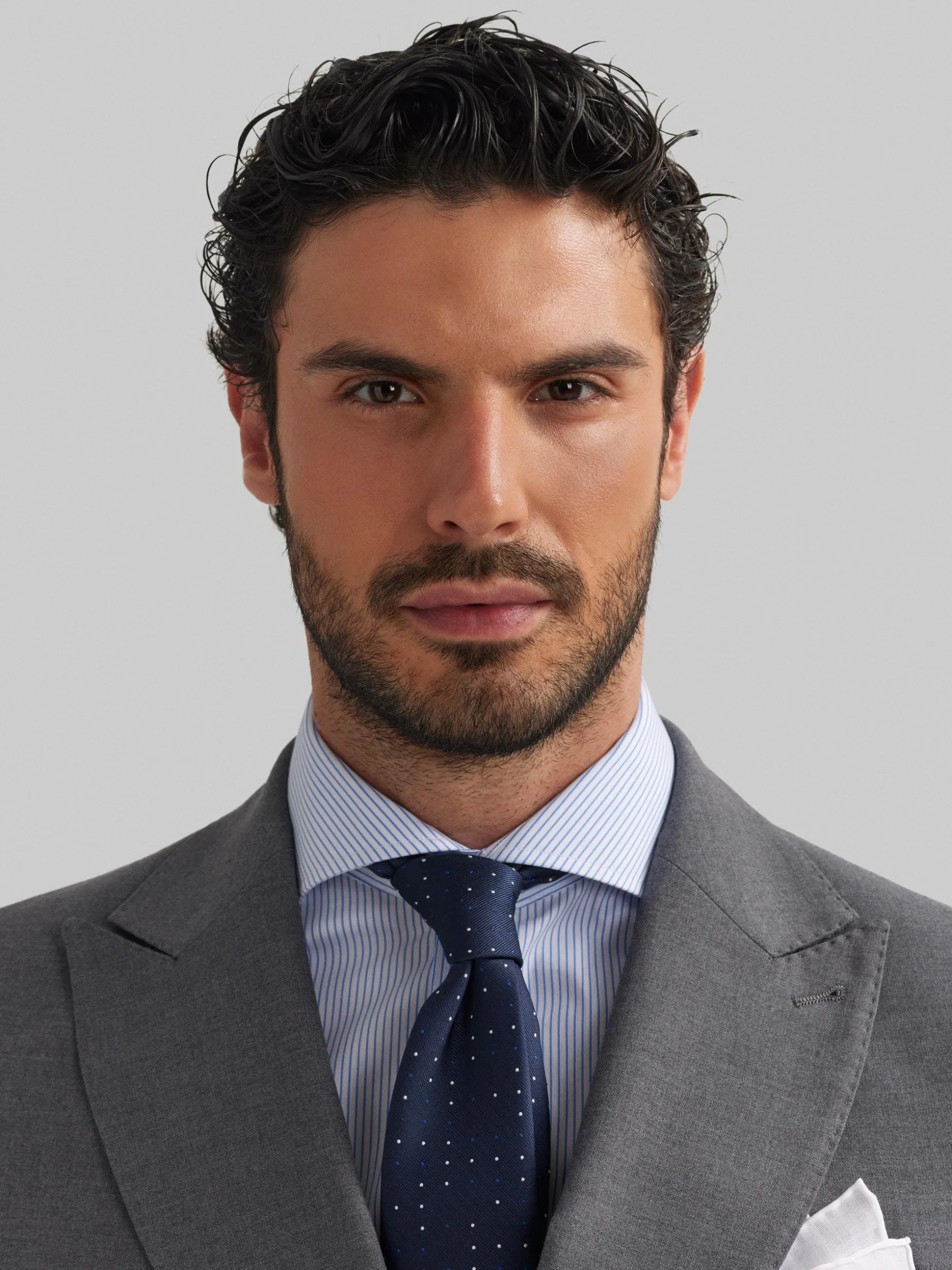 AMERICANA DUOMO CRUZADO GRIS