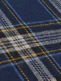 BUFANDA CHECKS AZUL MARINO