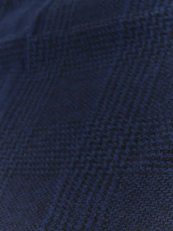 BUFANDA CHECKS AZUL MARINO