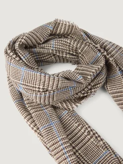 BUFANDA CHECKS MARRÓN
