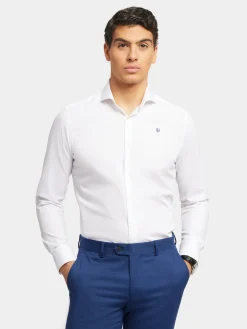 CAMISA COMFORT FIL A FIL BLANCO