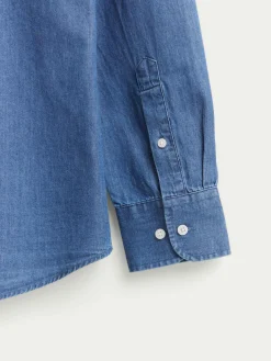 CAMISA DENIM B.DOWN AZUL MARINO