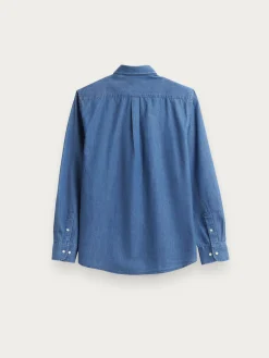 CAMISA DENIM B.DOWN AZUL MARINO