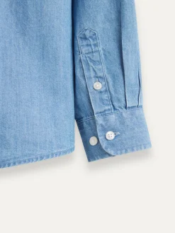 CAMISA DENIM KIDS AZUL