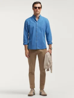 CAMISA DENIM OXFORD AZUL