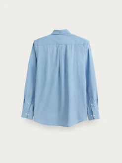 CAMISA DENIM RAYAS AZUL