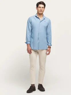 CAMISA DENIM STRUCTURE AZUL