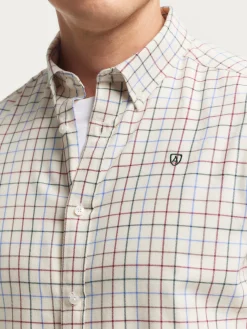 CAMISA FLANNEL CHECKS BEIGE