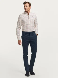 CAMISA FLANNEL CHECKS BURDEOS