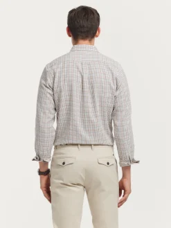 CAMISA FLANNEL CHECKS BURDEOS