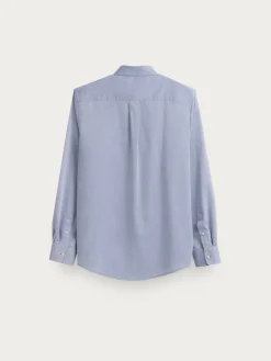 CAMISA MICROESPIGA AZUL MARINO