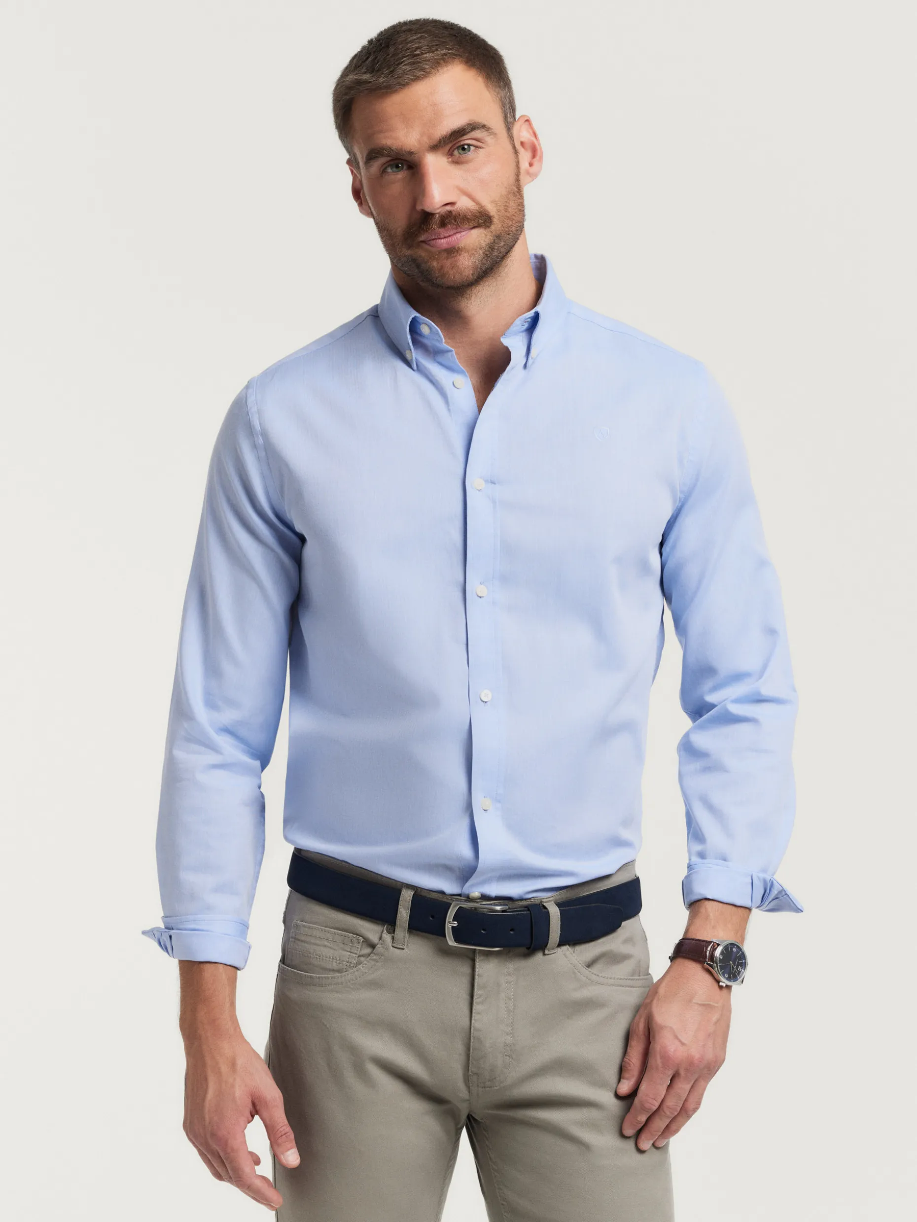 CAMISA MICROESPIGA CELESTE