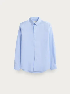 CAMISA MICROESPIGA CELESTE