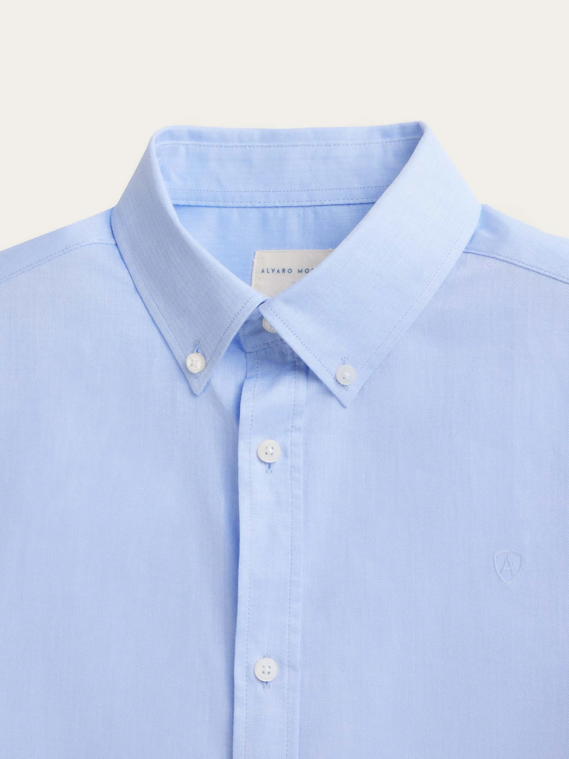 CAMISA MICROESPIGA CELESTE