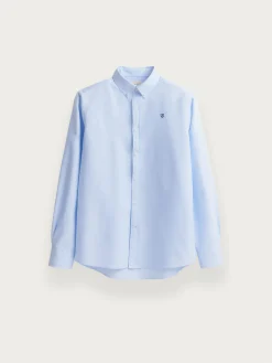 CAMISA OXFORD BASIC CELESTE