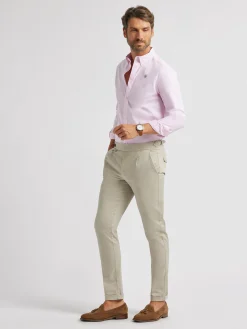 CAMISA OXFORD BASIC ROSA