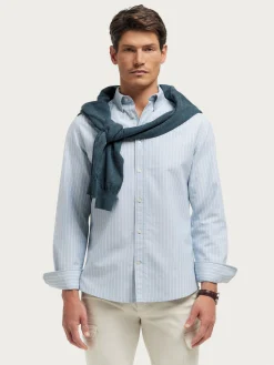 CAMISA OXFORD CLUB AZUL