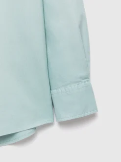 CAMISA OXFORD POCKET DYE VERDE AGUA