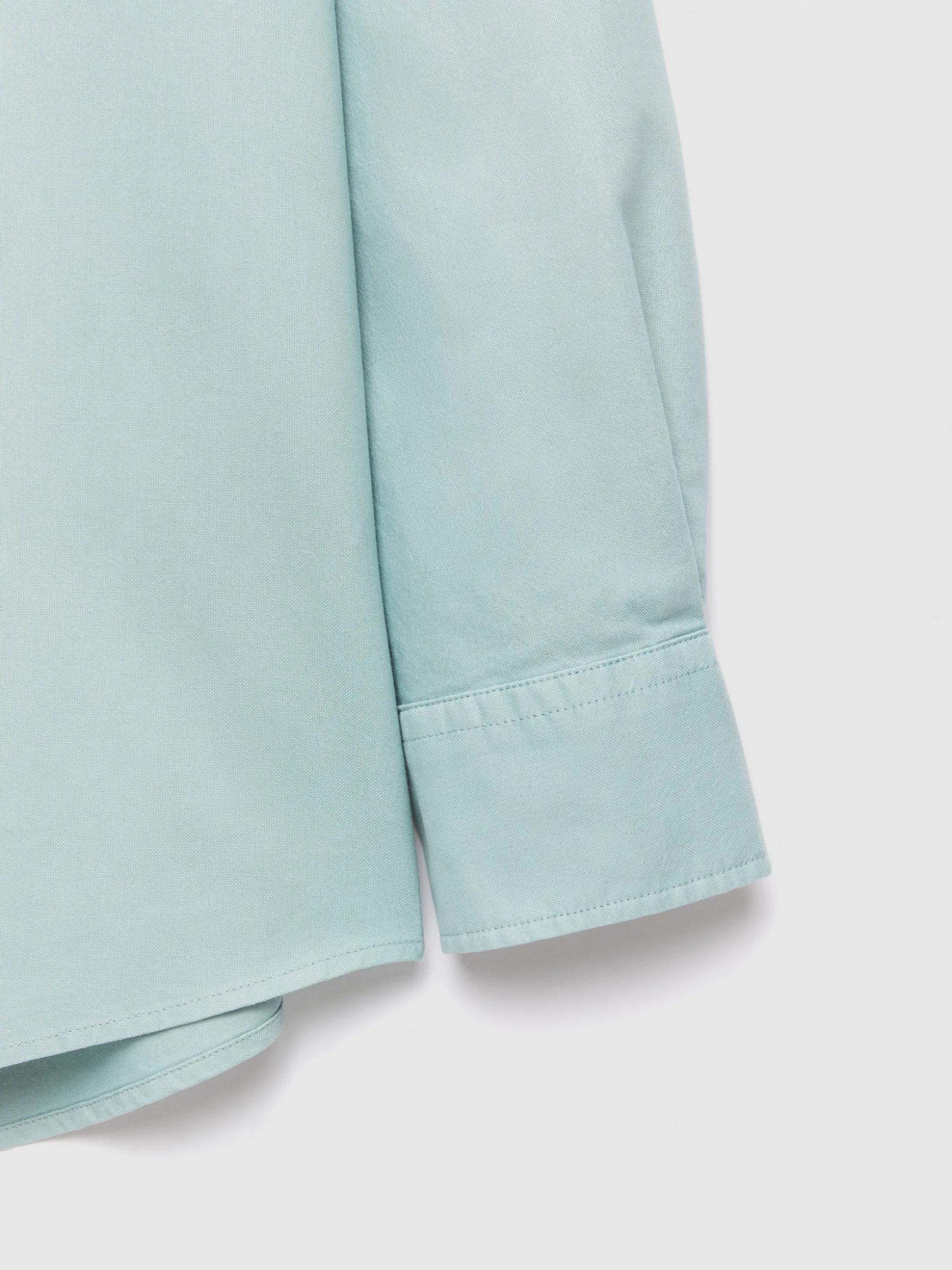 CAMISA OXFORD POCKET DYE VERDE AGUA