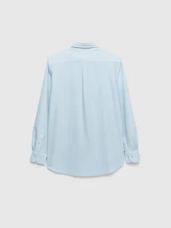 CAMISA OXFORD POCKET DYE CELESTE