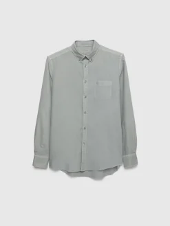 CAMISA OXFORD POCKET DYE GRIS