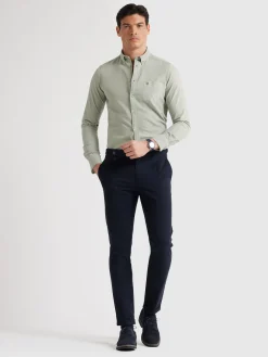 CAMISA OXFORD POCKET DYE VERDE