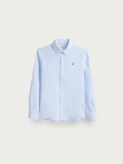 CAMISA OXFORD RAYAS KIDS CELESTE