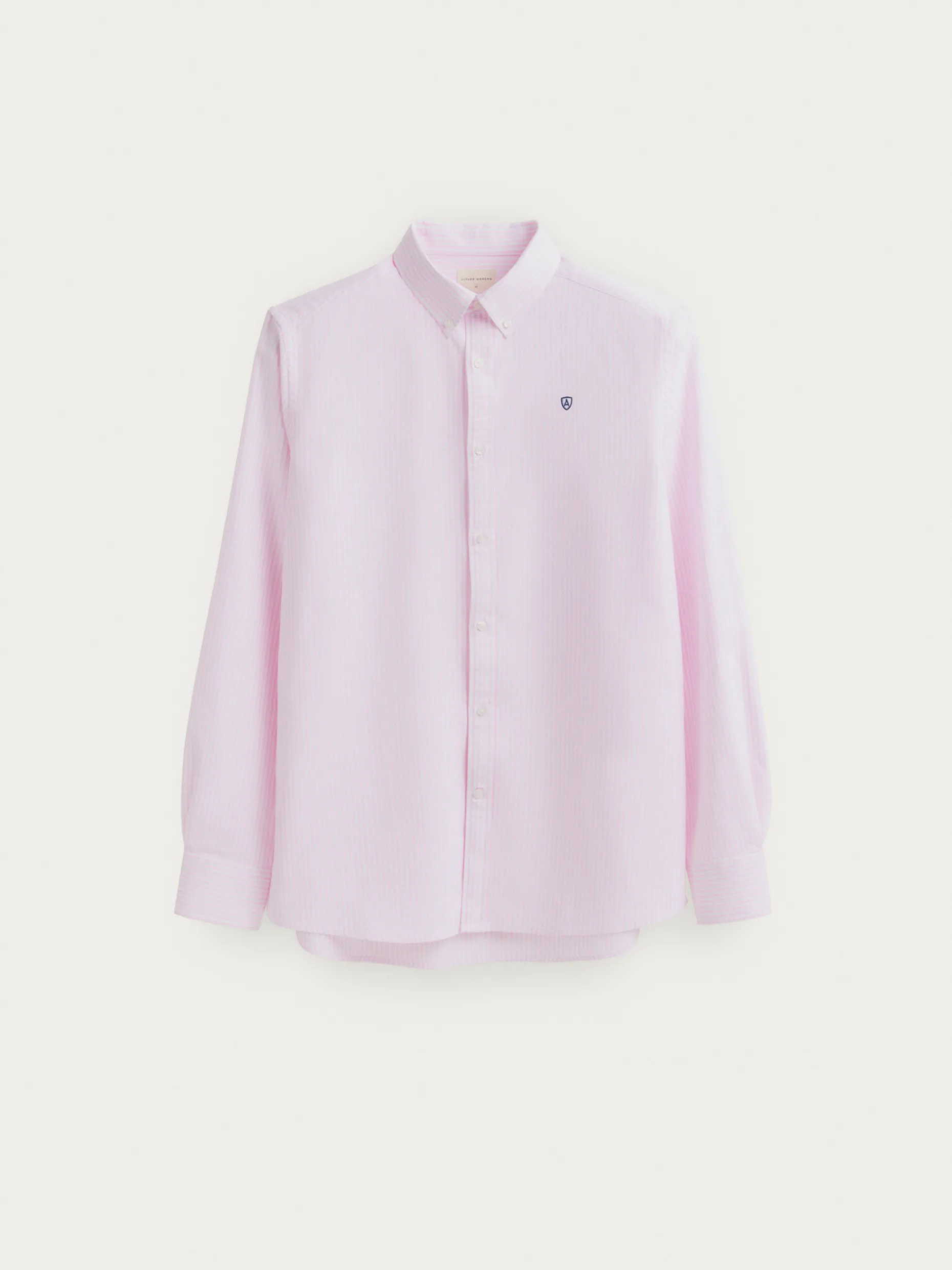 CAMISA OXFORD RAYAS ROSA