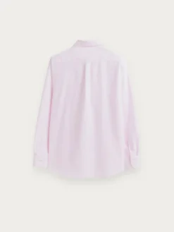 CAMISA OXFORD RAYAS ROSA