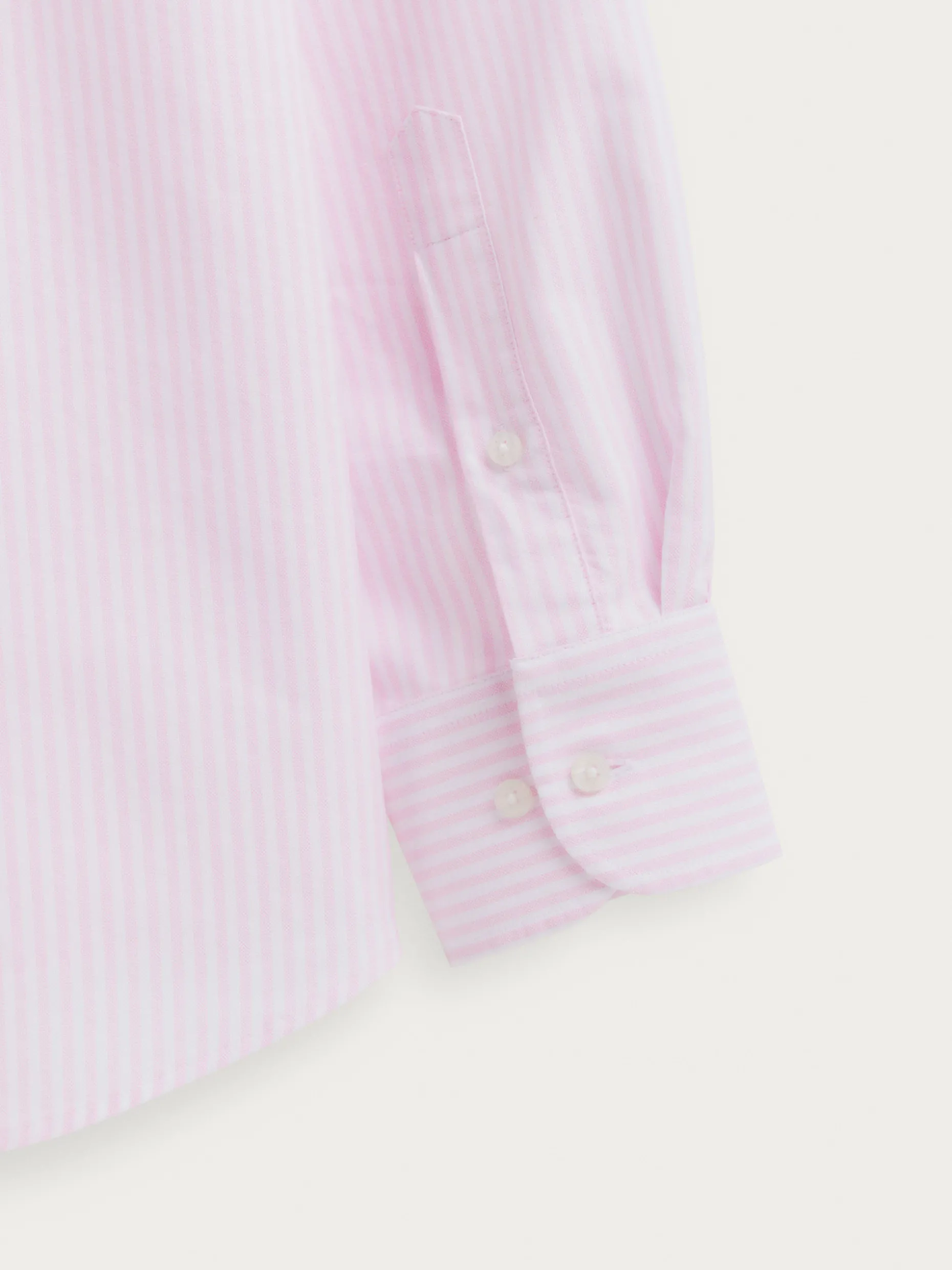 CAMISA OXFORD RAYAS ROSA