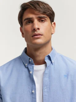 CAMISA OXFORD SOLID AZUL