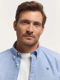 CAMISA OXFORD SOLID AZUL