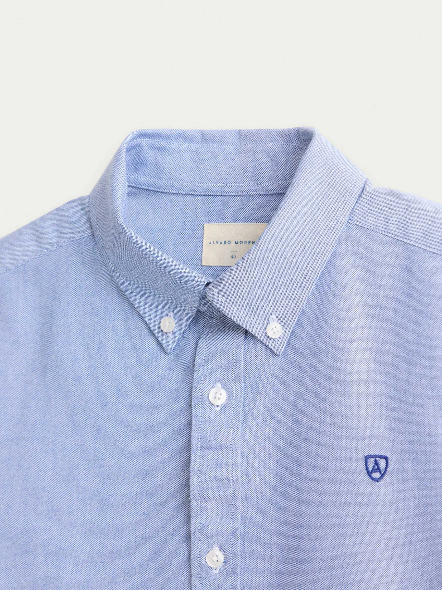 CAMISA OXFORD SOLID AZUL