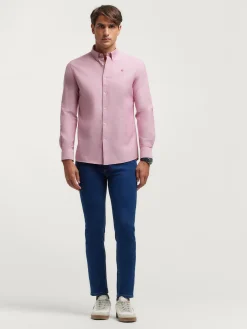 CAMISA OXFORD SOLID BURDEOS