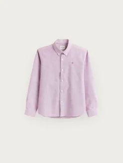 CAMISA OXFORD SOLID KIDS BURDEOS