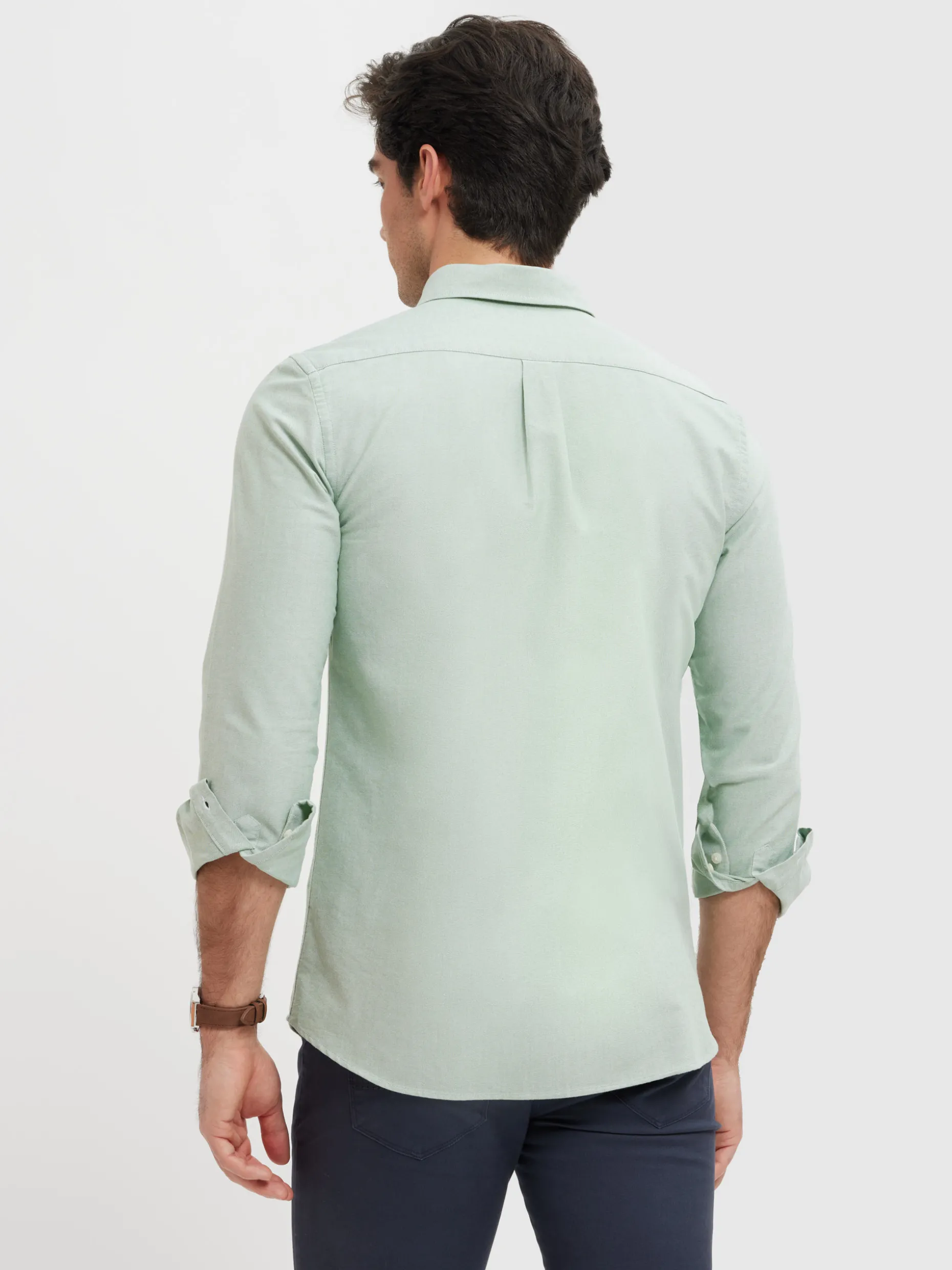 CAMISA OXFORD SOLID VERDE
