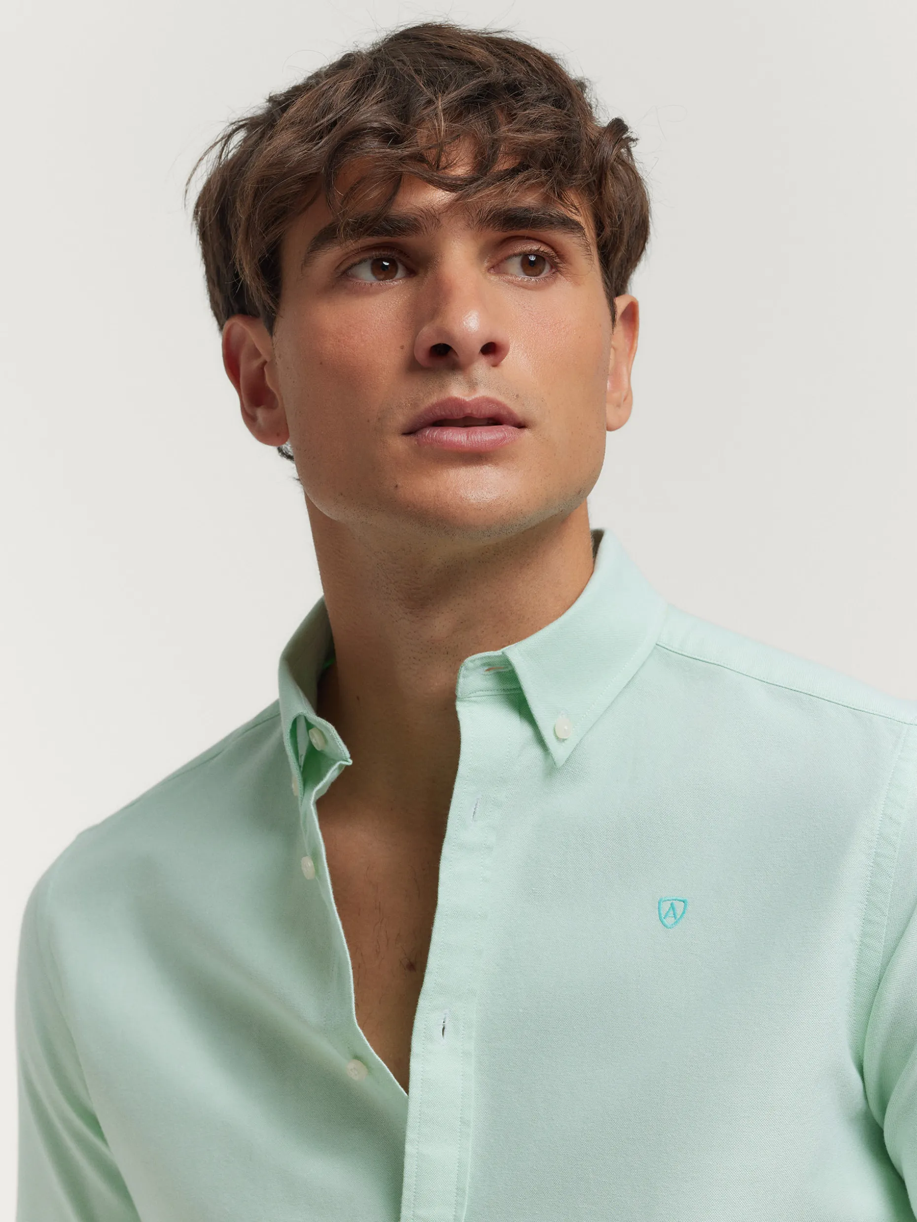 CAMISA OXFORD SOLID VERDE