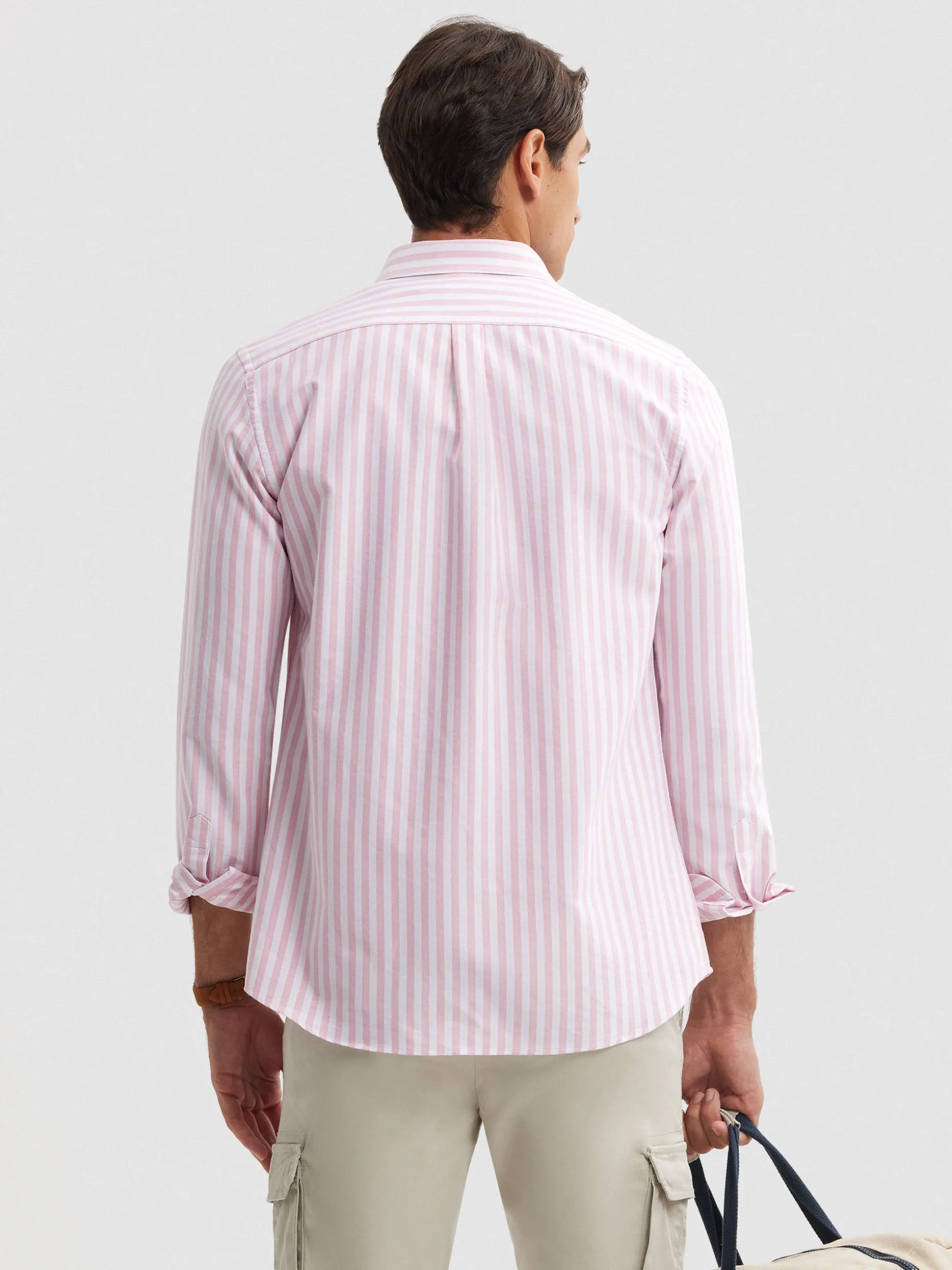 CAMISA OXFORD SUNSET CORAL