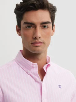 CAMISA RAYAS DUTTON ROSA