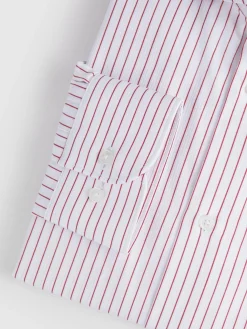 CAMISA RAYAS ESTRUCTURA ROJO