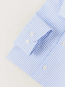 CAMISA RAYAS FIL A FIL KIDS CELESTE