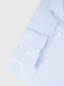 CAMISA RAYAS PANAMA AZUL