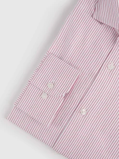 CAMISA VESTIR RAYAS ROJO