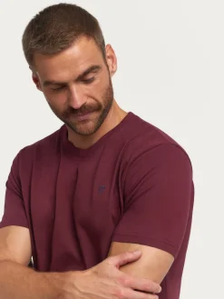 CAMISETA BASICA BURDEOS