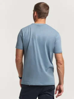 CAMISETA BASICA CELESTE