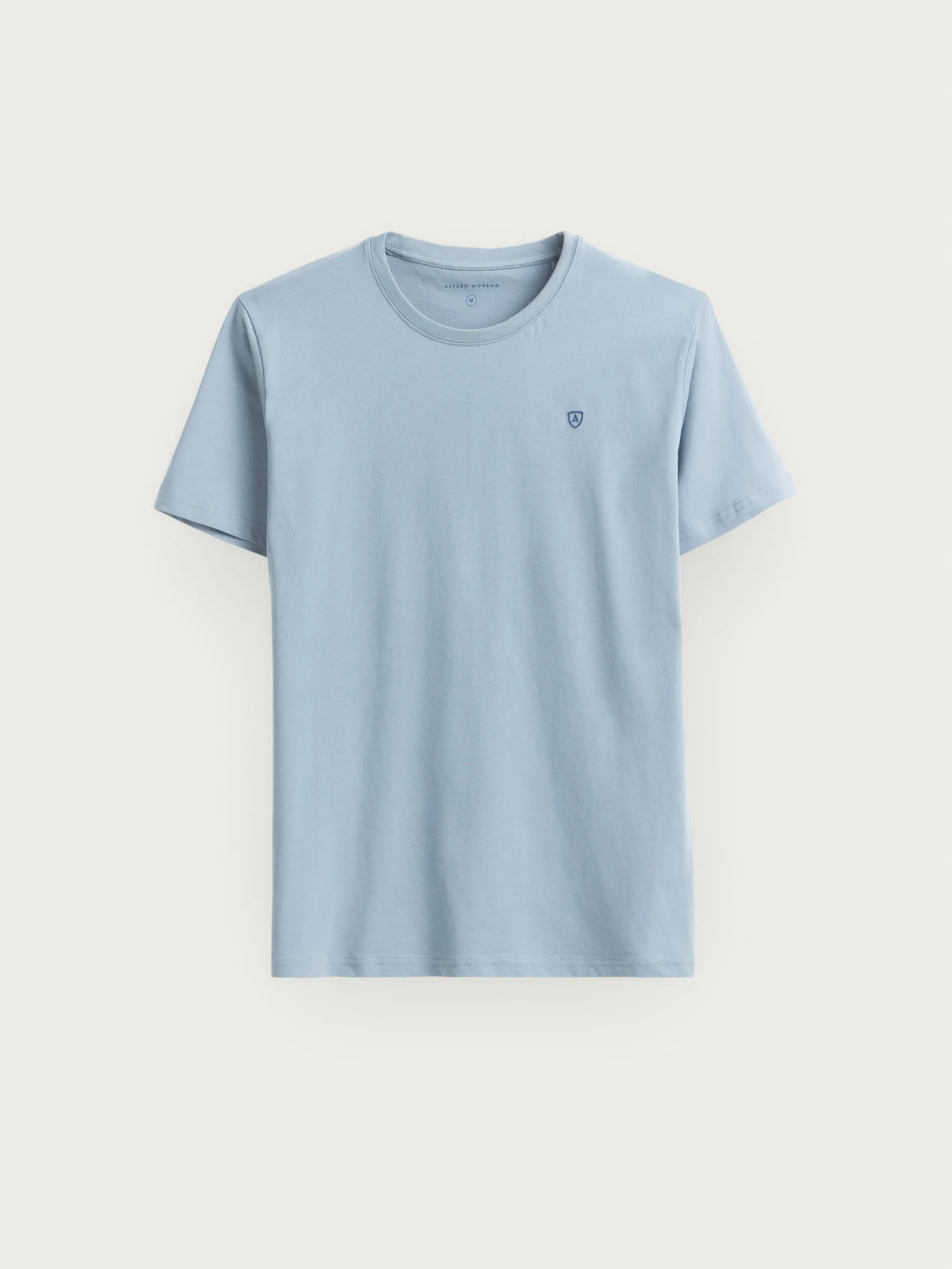 CAMISETA BASICA CELESTE