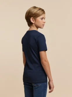 CAMISETA BASICA KIDS AZUL MARINO