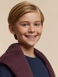 CAMISETA BASICA KIDS AZUL MARINO