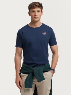 CAMISETA LONG AZUL MARINO